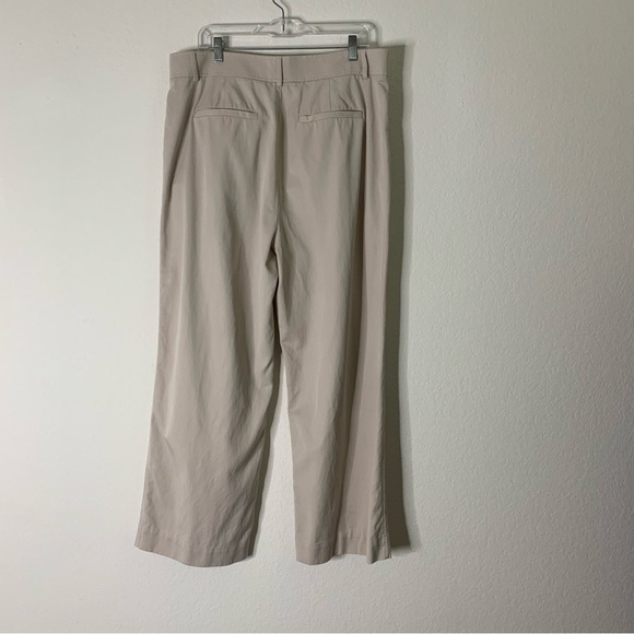 Everlane womens tan sandstone the way high drape pants 16 NWT - Picture 8 of 12